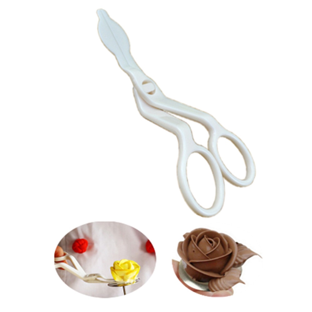 13cm saks overføring fondant kage deco afskårne blomster beholder model værktøj aftagelig klinge løfter kage rør saks
