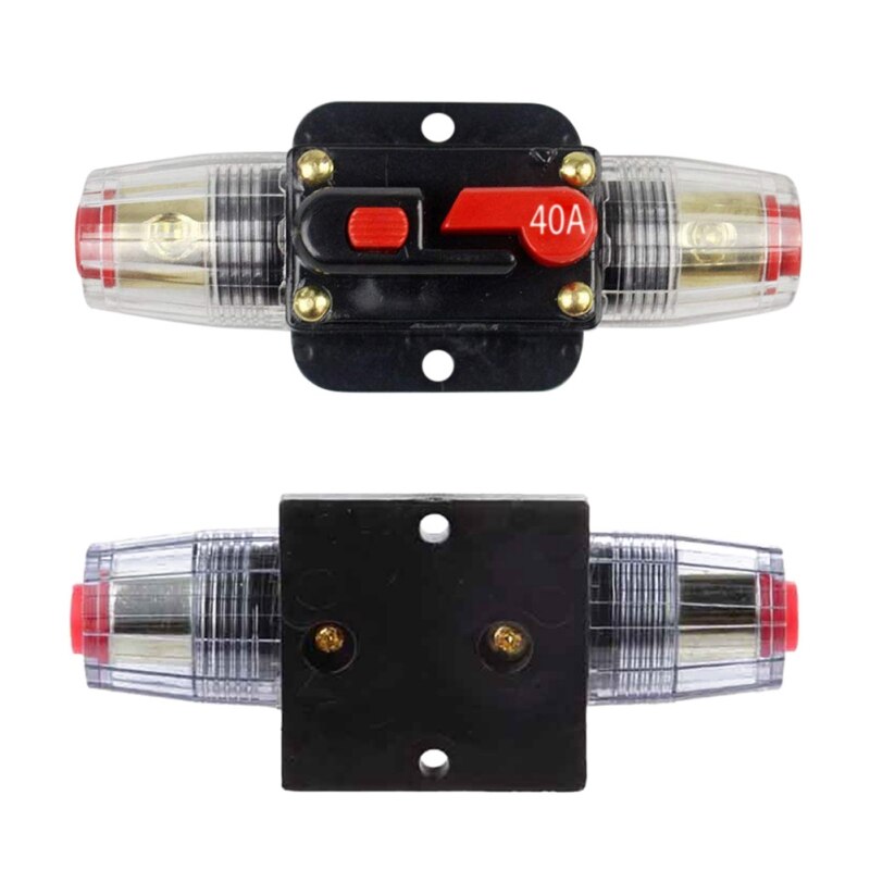 12v dc 20a-100a amp billjud video solenergi inline strömskydd strömbrytare säkringshållare försäkring strömbrytare säkerhet