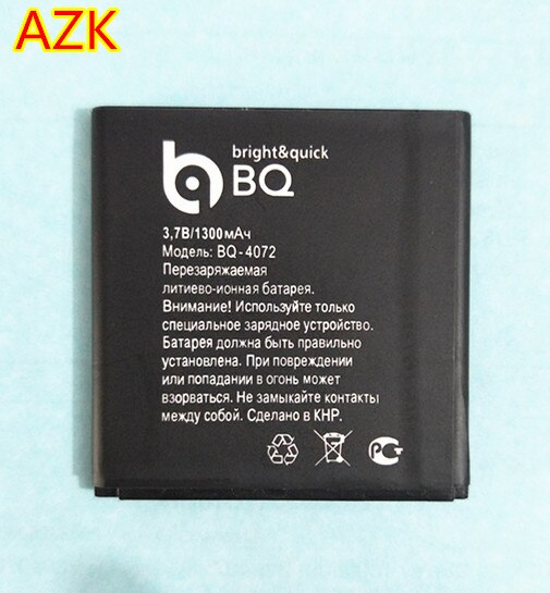 Azk 1300Mah BQ-4072 Batterij Voor BQ-4072 Strike Mini Bqs 4072 Telefoon