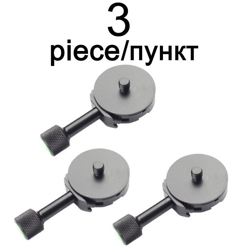 Double camera bracket Arca Swiss Quick release plate tripod ball head for Panoramic long focal lens and Light stand flash holder: GRAY