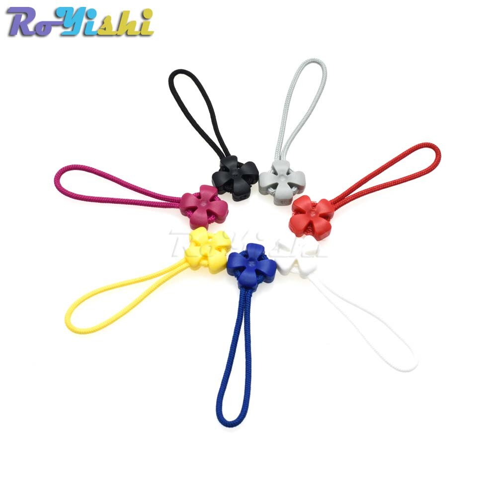 Lot de 7 tirettes de fermeture éclair, cordon de couleur mixte, sangle Lariat noir pour accessoires de vêtements: Mix Colors