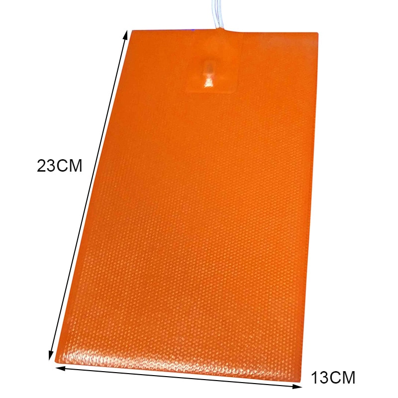 12V Car Engine Oil Pan Sump Tank Heater Pad 13*23CM Silicone Electric Oil Heating Pad NO Plug