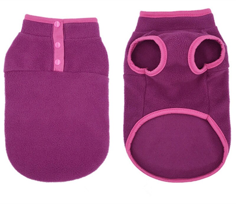 Zachte hondenhoodie, fleece, huisdierkleding, hondenkleding, kat, chihuahua, yorkshire dwergpinscher, pomeriaankostuum, huisdieroutfit: Paars / S