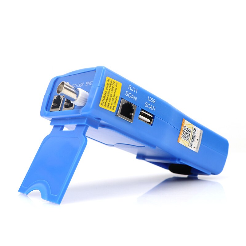 Noyafa 308 netværksovervågning kabeltester lcd nf -308 ledningsfejl locator lan netværk coacial bnc usb  rj45 rj11 blå farve