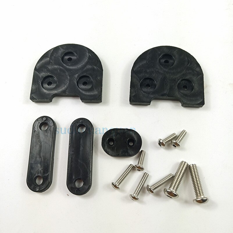 Luces traseras almohadilla aumentada guardabarros almohadilla para pie almohadilla de apoyo para Xiaomi Mijia M365 M187 Scooter Eléctrico Pro Kit de accesorios: Black