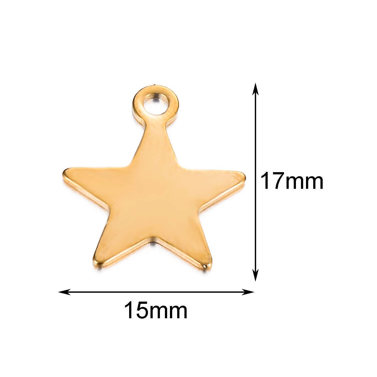 50 sztuk/partia puste tagi ze stali nierdzewnej Tiny Star Charms wisiorek DIY na naszyjnik bransoletka akcesoria do wyrobu biżuterii: Posrebrzane