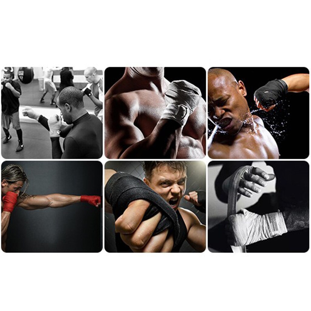 2.5 m Hand Wraps Boksen Sanda Pols Bandages Band Pad Handschoen Gym Comfortabele katoenen Bescherming Stretch Vuist Laagste prijs