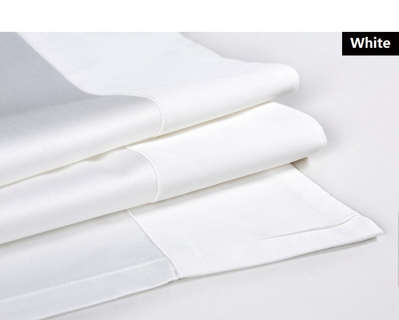 de lujo para Hotel, hogar, algodón egipcio, satén, Sábana de cama plana, tamaño Queen King, sabanas, sábanas de YMBS01