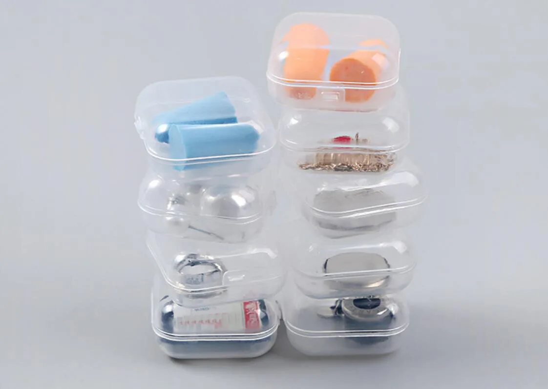 Etya Reizen Draagbare Sieraden Doos Organizer Vrouwen Transparante Sieraden Kleine Pakket Box Reizen Verpakking Case 5 Stks/partij