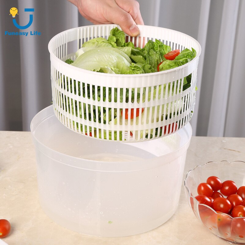 Grøntsager tørretumbler salat spinner frugt vask ren kurv høj hastighed centrifugal dræner kurv opbevaring stor kapacitet