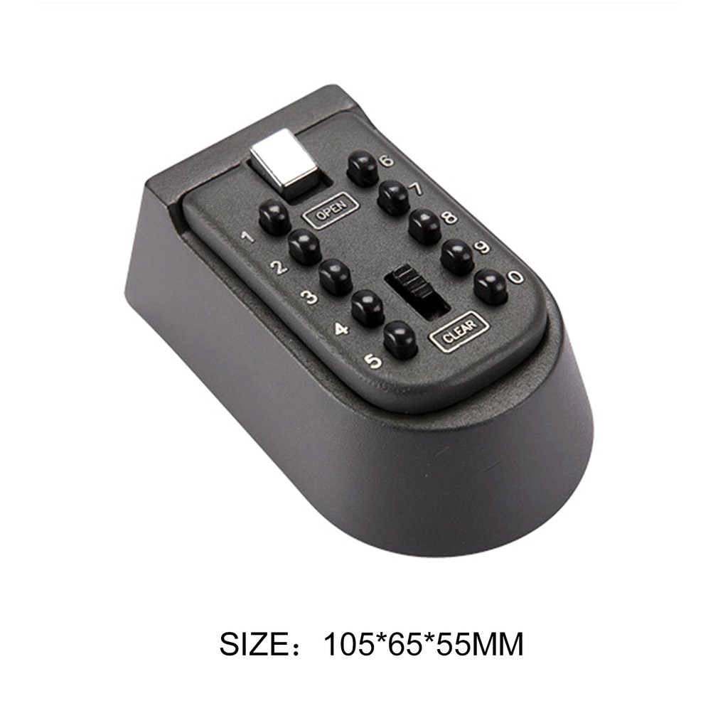 Outdoor Wall Mount Spare Key Safe Box Lock Holder Water Weatherproof Push Button Combination Mounted Key Storage Security Lock