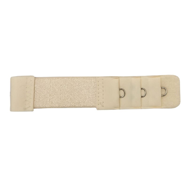 Extension de soutien-gorge pour femmes avec 1 rangée, 3 crochets, fermoir en Nylon, élastique, sangle souple, accessoires intimes, collection: Long Nude