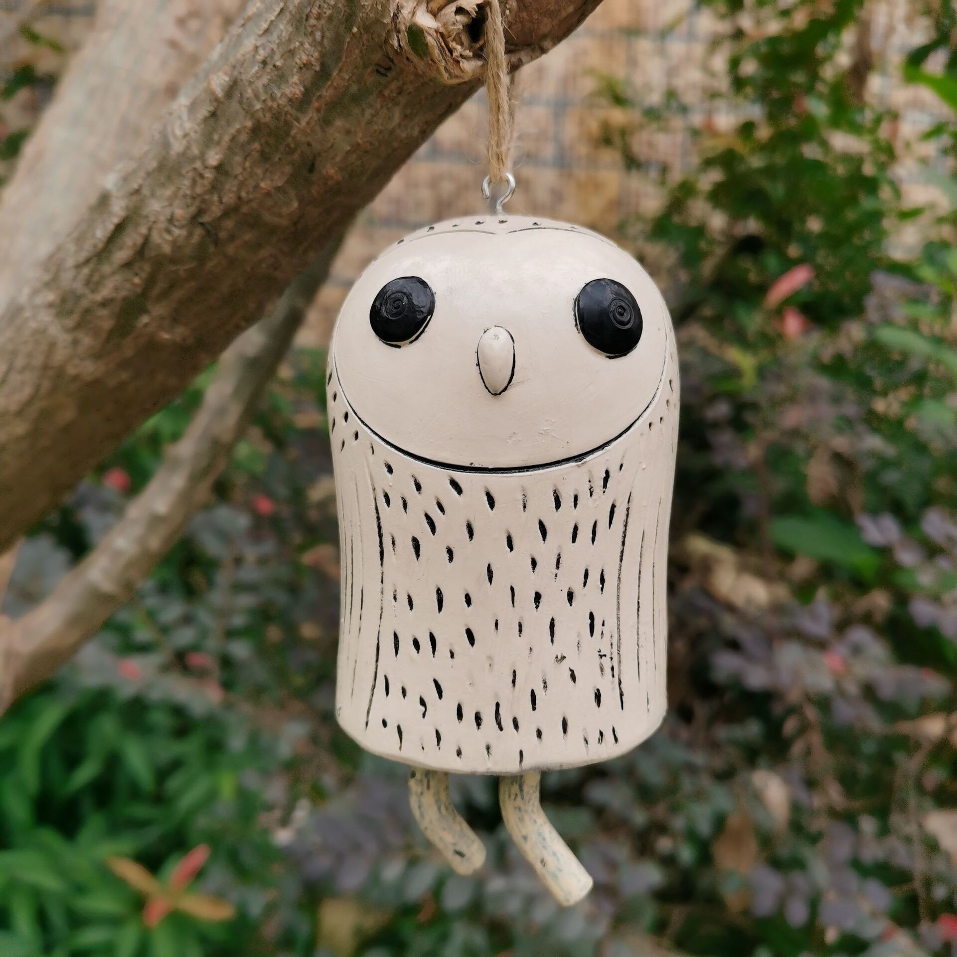 Beautiful Rustic Animal Wind Chimes Room Decoration Baby Room Decor Cute Resin Plastic Animal Wind Chimes: Owl