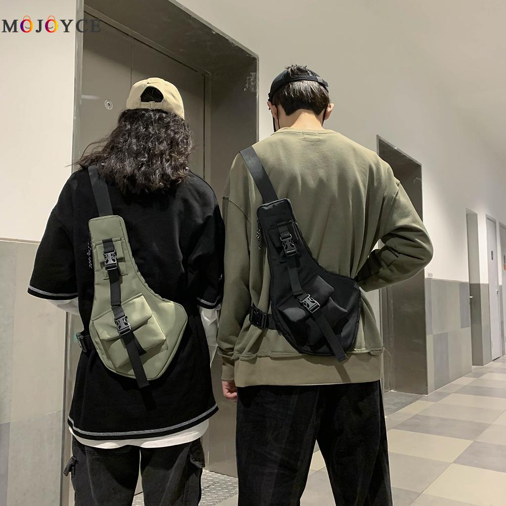 Weste Brust Taille Tasche für Männer Frauen Hüfte hüpfen Nylon Streetwear Schulter Pack lässig Straße Hüfte hüpfen Tragbare und stilvolle,