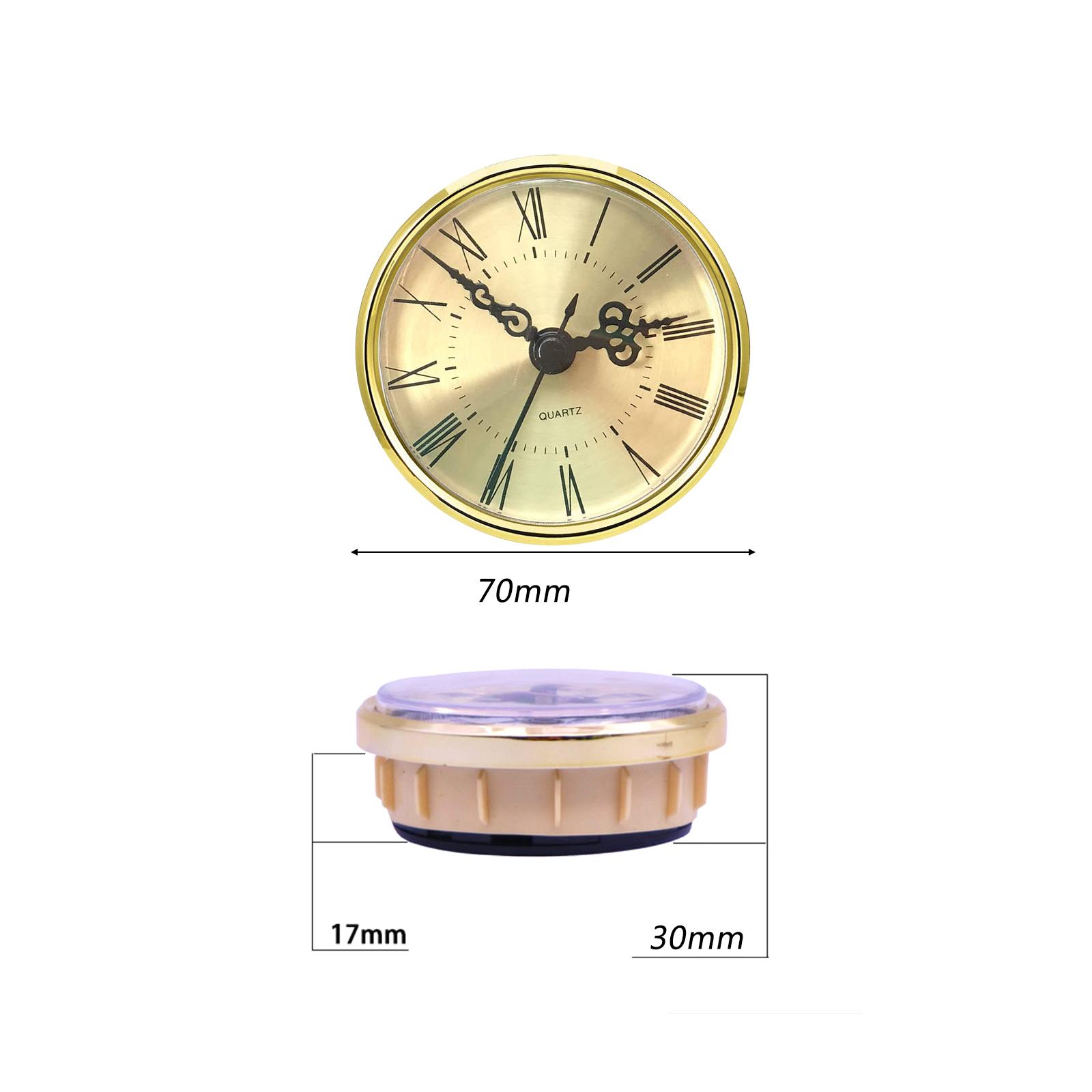 Inserto de reloj Movimiento redondo Número Mecanismo romano Reparación Reemplazo 70 mm
