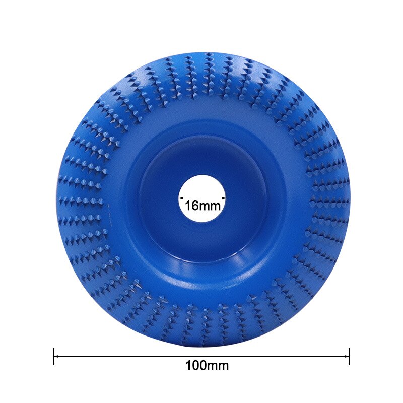 Gorąca sprzedaż wolframu drewno karbidowe tarcze szlifierskie szlifierka kątowa tarcze szlifierskie metalowe plastikowe drewno narzędzie ścierne: 100mm blue arc