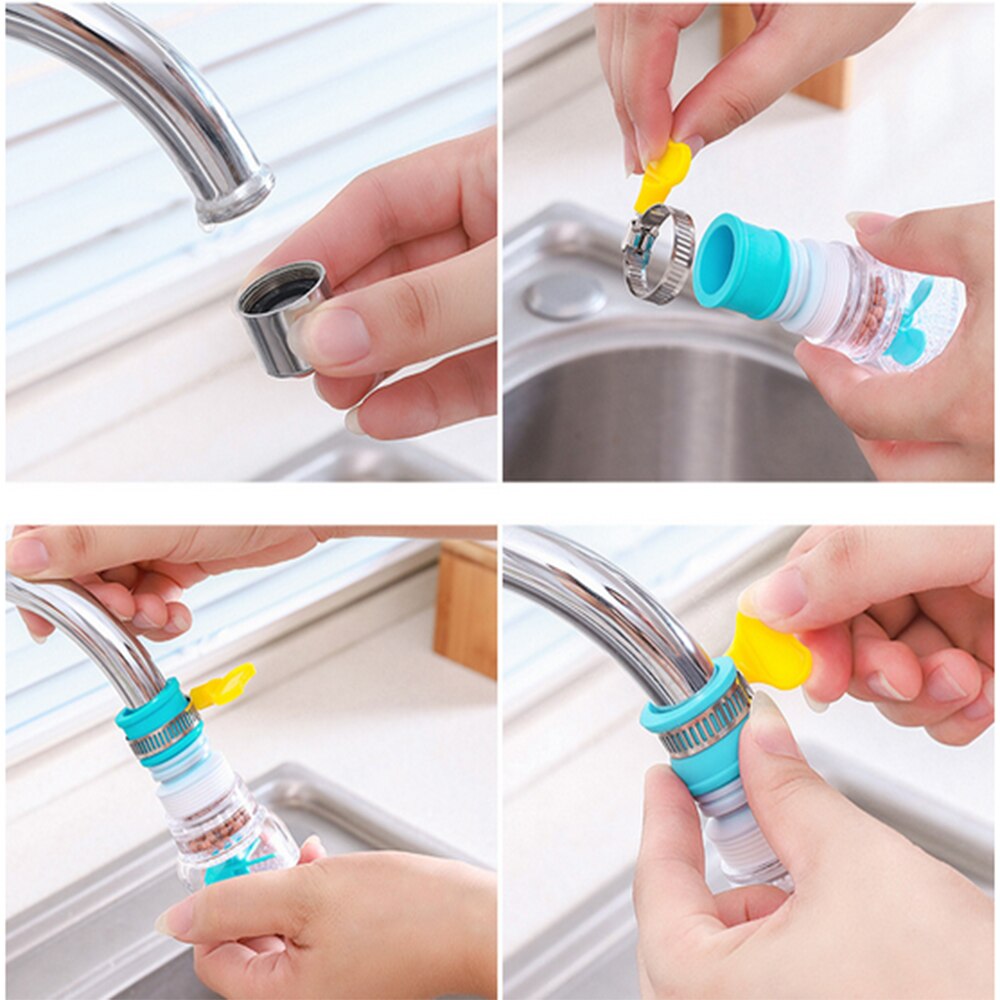 1 Pcs 360 Graden Draaibare Water Saving Tap Voor Keuken Kraan Beluchter Diffuser Kraan Nozzle Filter Adapter Water Waskolf
