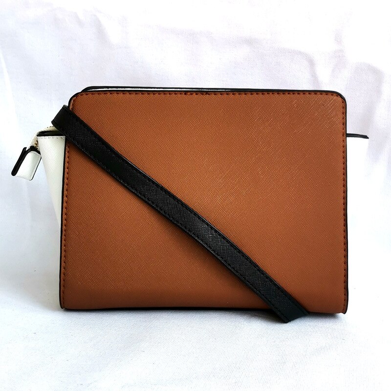Beknopte Pu Snoep Mini Handtas Schoudertas Crossbody Tas Elegante Hobos Voor Vrouwen & Meisjes Mode: brown white
