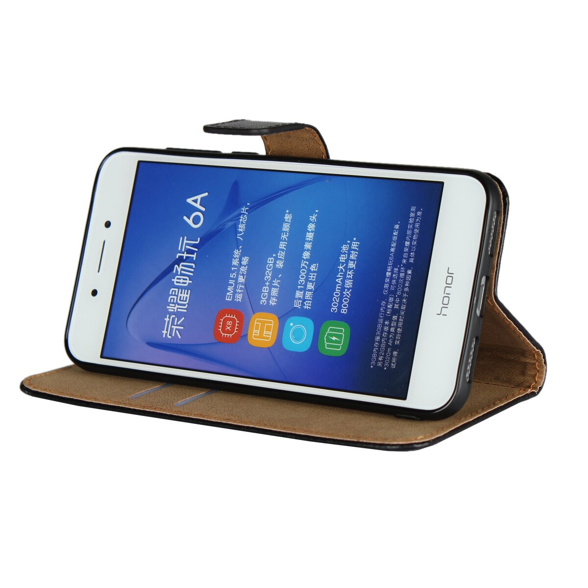 Prämie Leder kippen-Startseite Luxus Brieftasche Telefon fallen Für Huawei Ehre 6A karte Halfter Halfter telefon Hülse GG