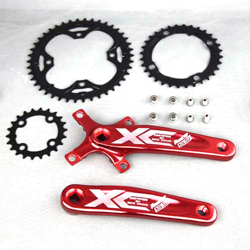 8 9 Speed 22-32-44T Bike Crankset mtb mountain bike 170mm Bicycle Crank Set aluminum alloy crank square hole Chainwheel