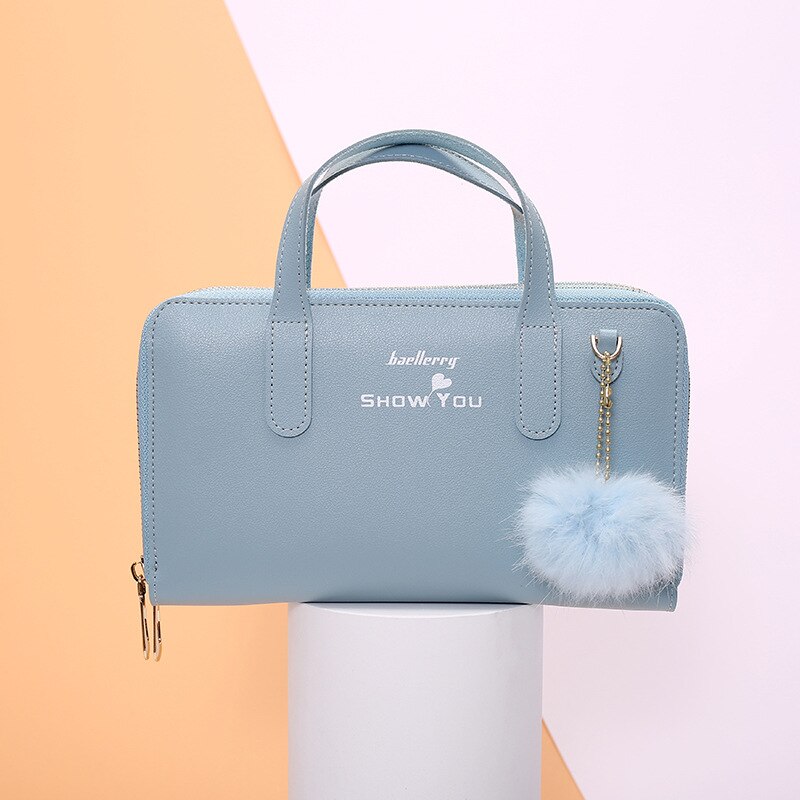 Zak Bulk Zak Eenvoudige Vierkante Sling Bag Hand Carrying En Schouder Schuin Damestassen: Sky Blue