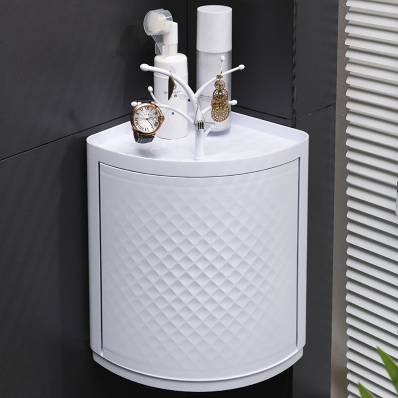 Obrotowa potrójna szafka narożna szafki pyłoszczelna półka aneks kuchenny szafka narożna akcesoria łazienkowe: szary