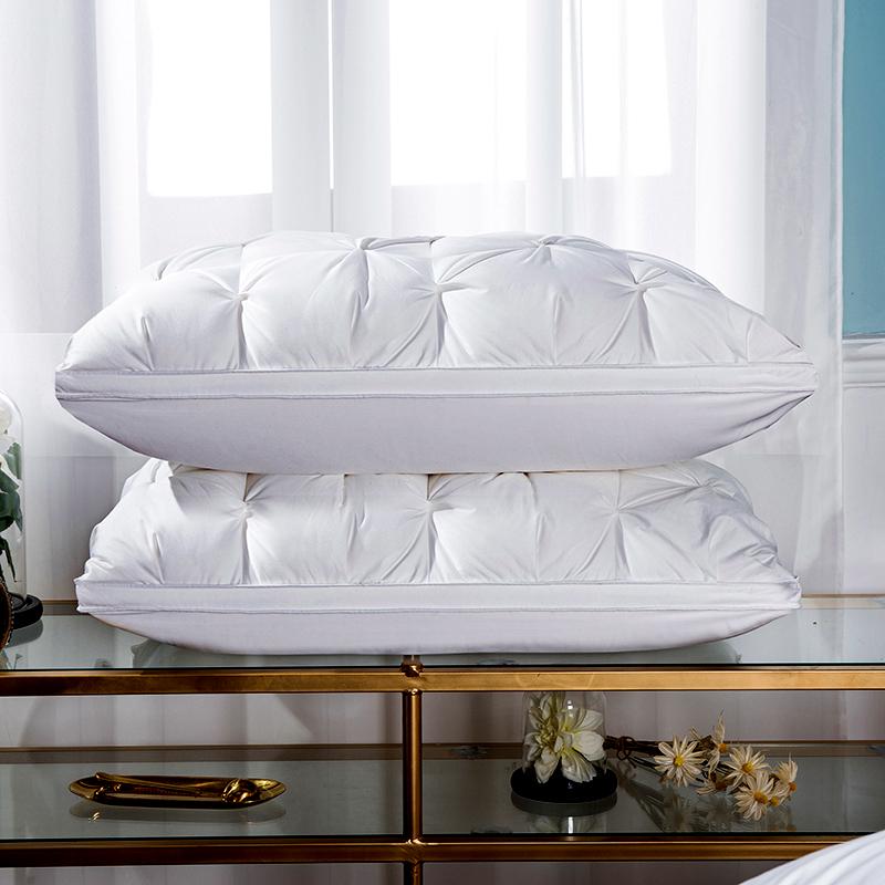 30 3D Twist flower Cotton Pillow 48*74cm Rectangle White Goose/Duck Feather Bedding Pillows Down-Proof Sleeping pillow Filler #s