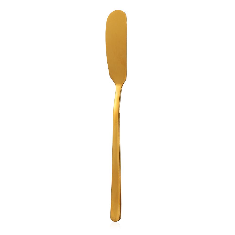 Polishing Butter Knife Stainless Steel Creativity Tableware Decorating Knife Jam Knife Spatula: Gold