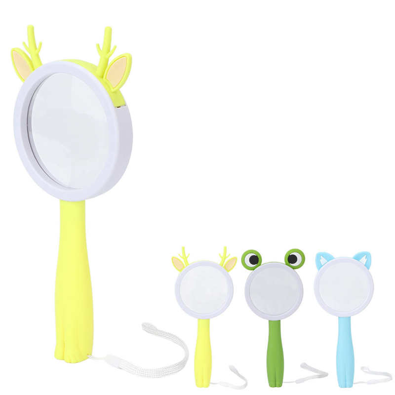 Handheld Magnifier Cute Appearance Kids Reading Magnifier for Kids Science Experiment