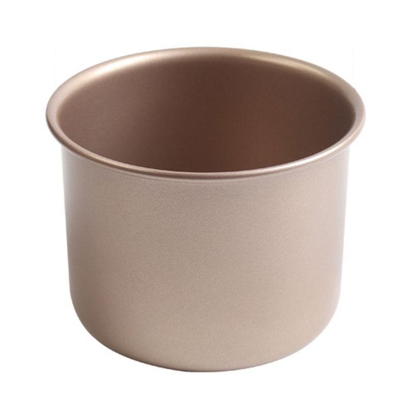 4'' Round Cake Pan Removable Bottom Aluminum Alloy Non Stick Pudding Mold DIY: 5AC304096-GD