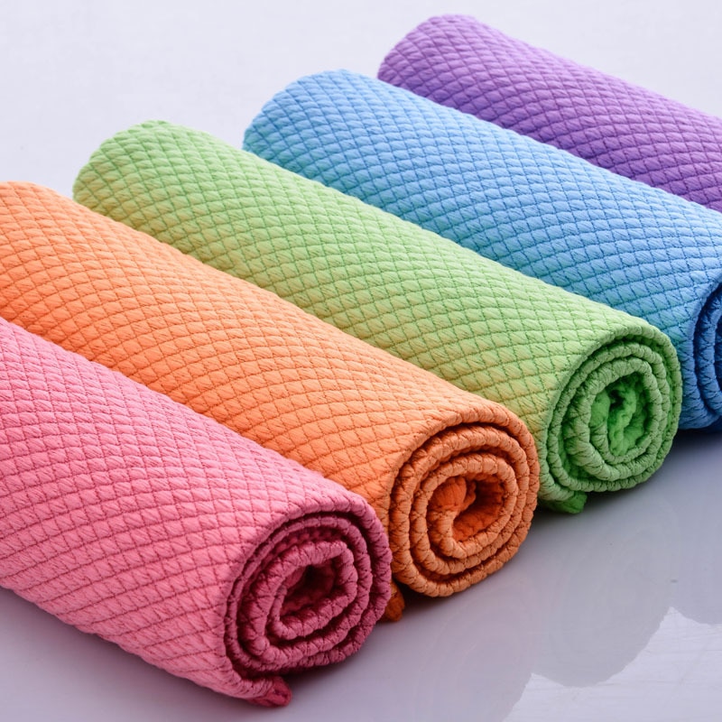 Microfiber Towel Car Wash Towel Absorbable Glass Cleaning Cloth Wipes Table Window Car Detailing Brush Car Wash Maintenance