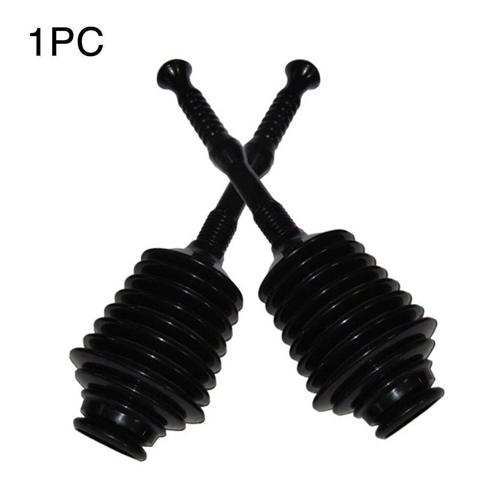 Clear Unblock High Pressure Bathroom Home Use Bellows Toilet Plunger Handy Reusable Drain Blockages Rubber Suction Powerful Grip