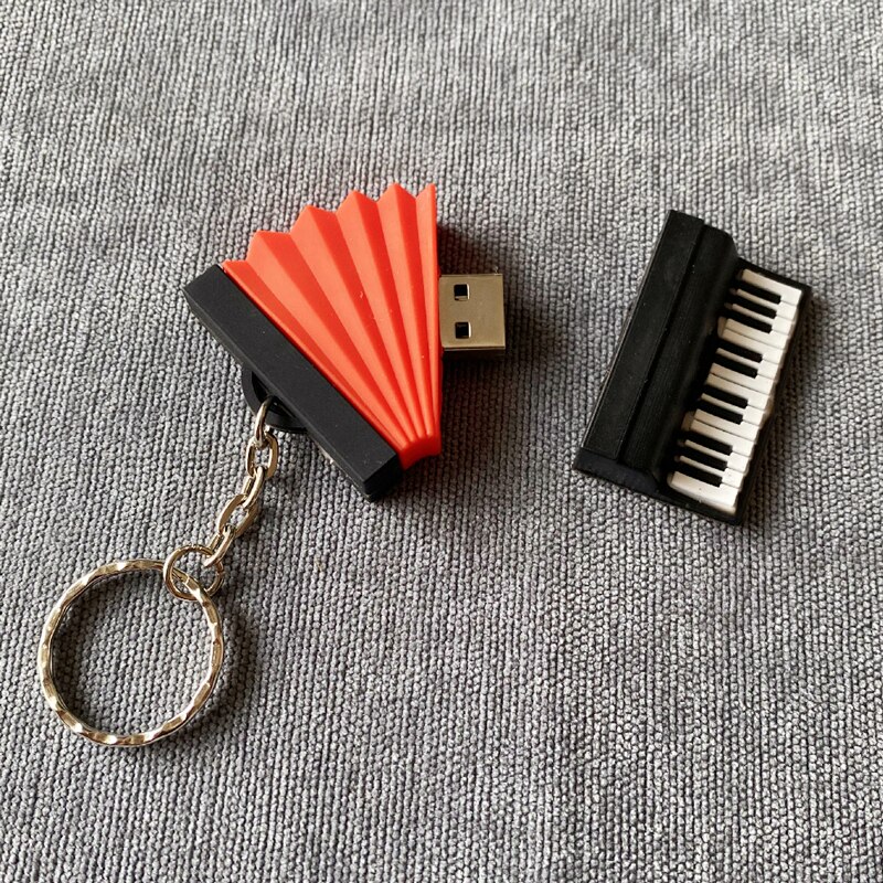 Accordion Model Usb Flash Drive Disk Memory Stick Mini Music WithType-C Micro USB OTG Adapter For Tablet Phone Android