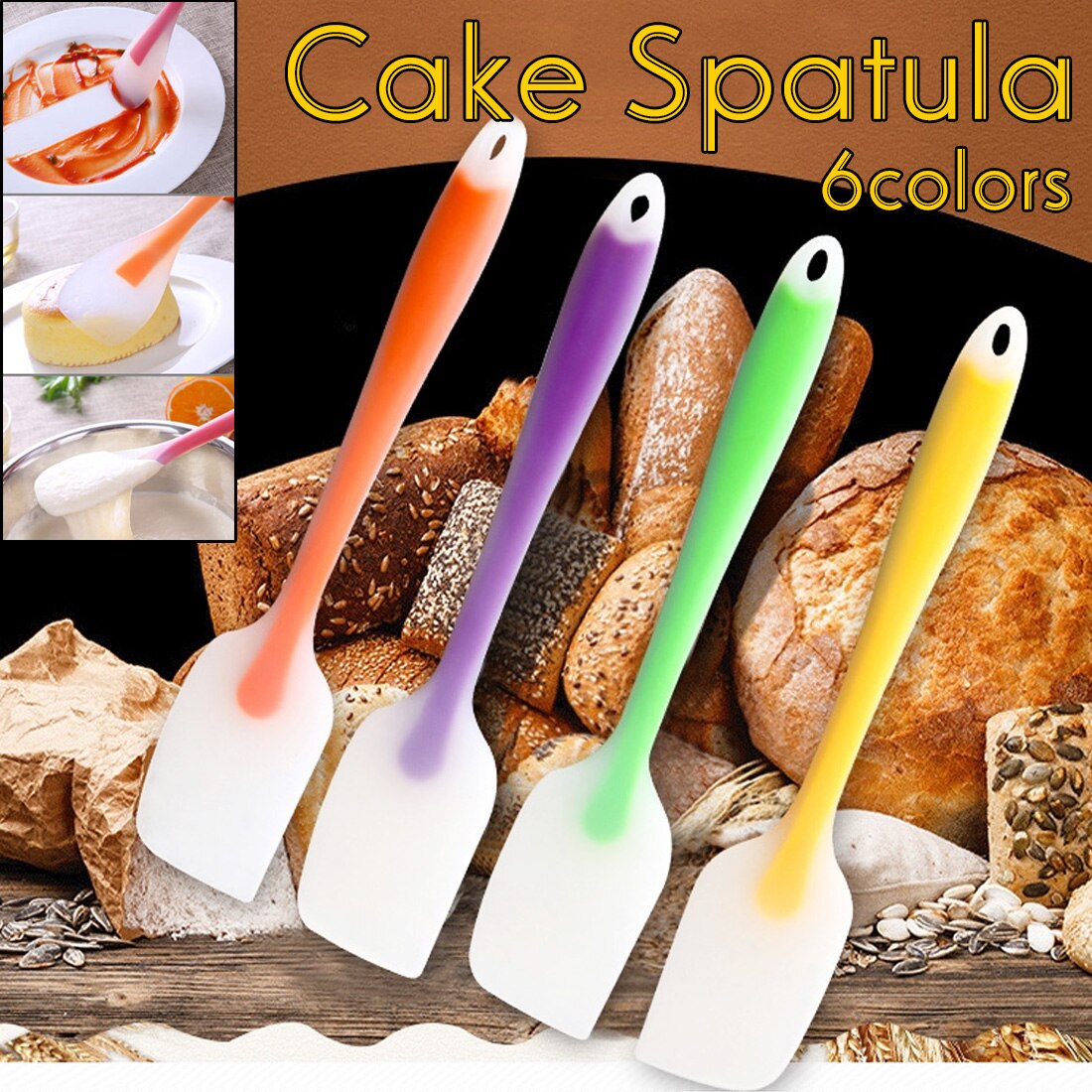 Silikon Kuchen Butter Creme Spachtel Backen Werkzeuge Küche Spachtel Backen werkzeuge Mischen Teig Schaber Spachtel