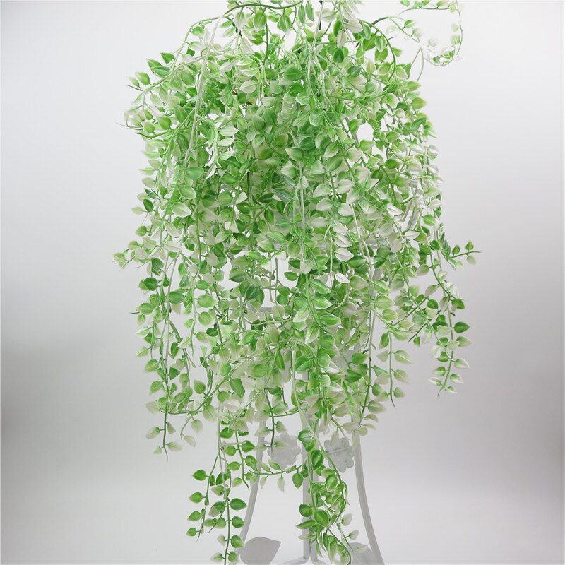 Simulación de sauce llorón, planta verde, decoración de vid de plástico, sauce llorón, colgante de pared, flor decorativa, vid, colgante de pared