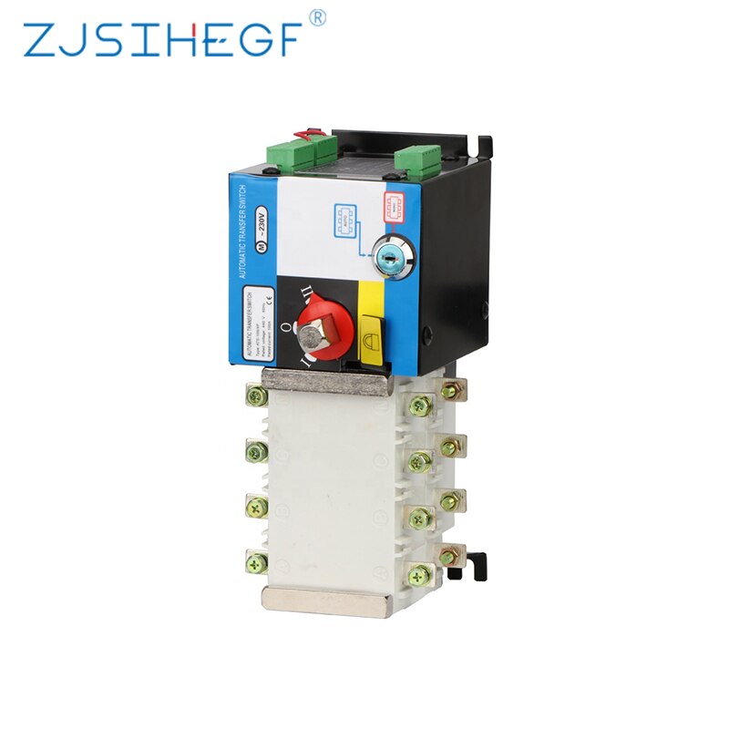 Dual Power Automatic Transfer Switch 4P 100A 3 Phases PC Grade 380v Circuit Breaker Isolation Type ATS