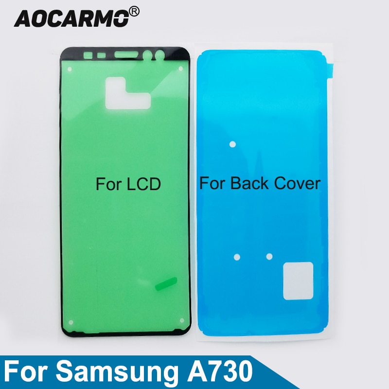 Aocarmo Lcd-scherm Adhesive Terug Batterij Cover Sticker Lijm Tape Voor Samsung Galaxy A730 A8 Plus A730F A8 +