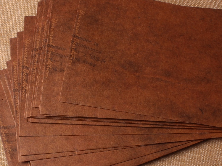 100 unids/lote de sobres de papel de estilo antiguo, embalaje de papel Kraft marrón para tarjeta de invitación de postal Retro, carta pequeña de , 16x11cm