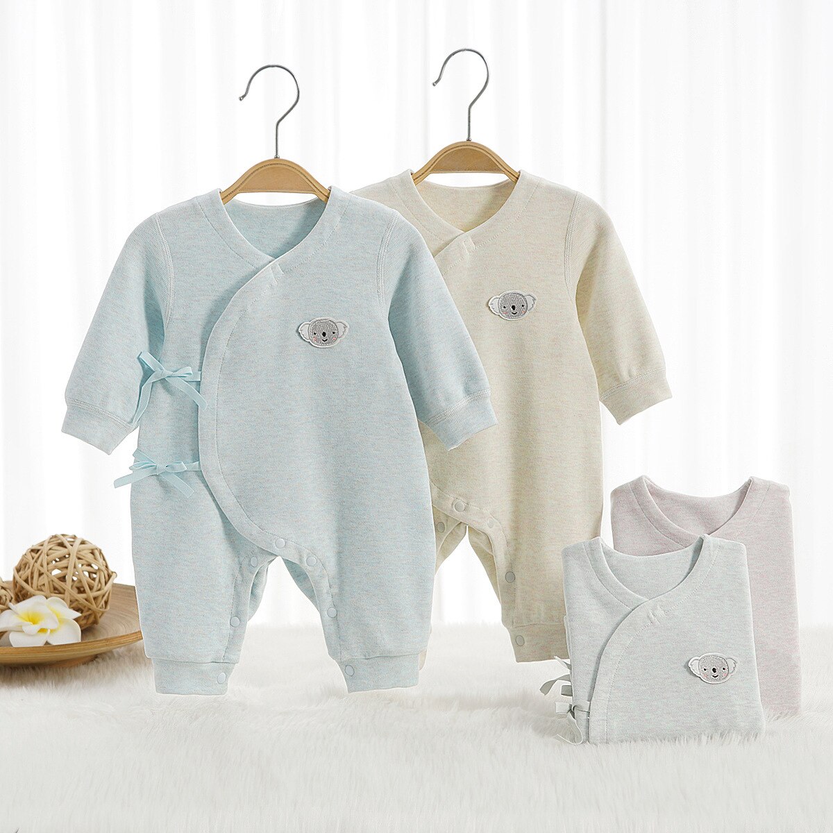 four seasons Baby Girl Romper Air-con Clothes 0-18M Newborn Boy Rompers Cotton Long Sleeve Jumpsuit Outfit Clothes for Kids