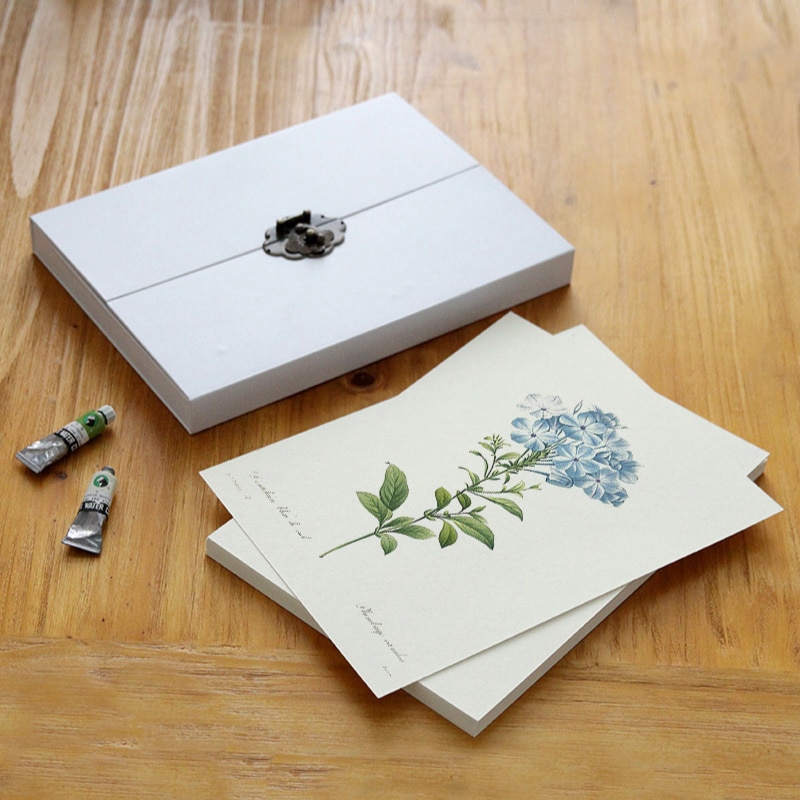 A4 blank page 350g sketch watercolor paper water-soluble color painting paper gouache paper box package art supplies