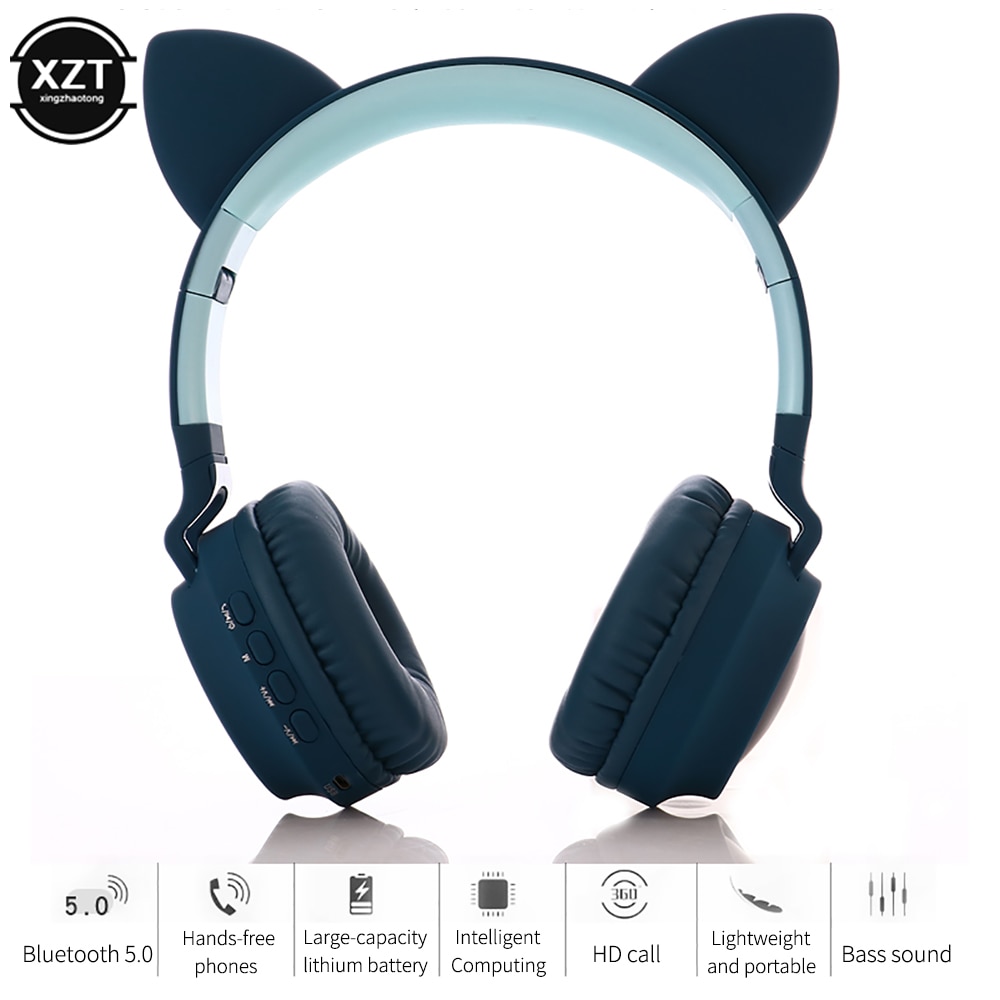 Mignon Bluetooth 5.0 casque chat oreilles Hifi mus – Grandado