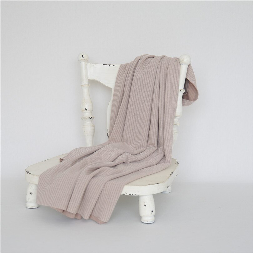 Sækkestol tæppe nyfødt udgør stof baggrund til nyfødt fotografering rekvisitter strik stræk tæppe baggrund fotoshoot: Tæppe a