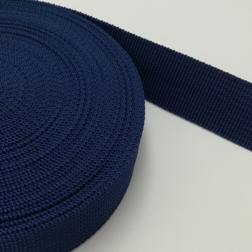Polypropenband 20mm breda 45 yards tejp för väskor sy bälte band band flätat band plagg skor: 40 marinblå