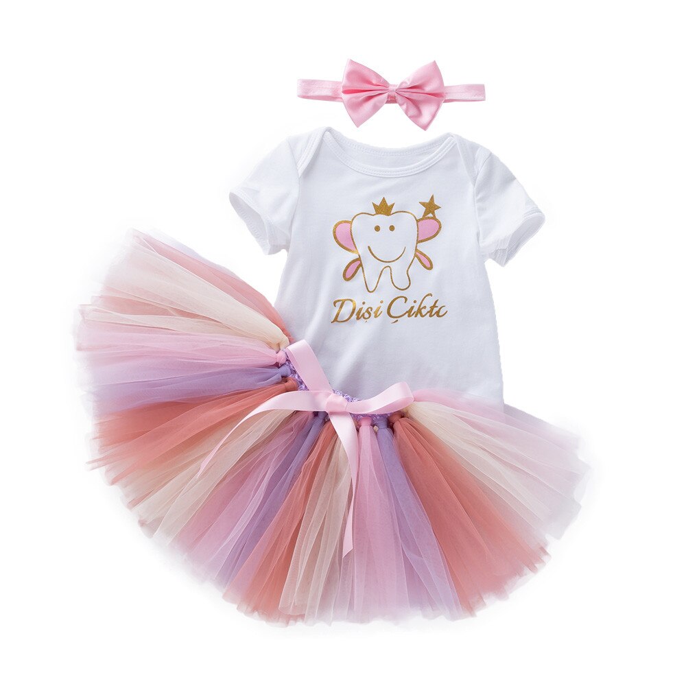 Meisjes Kids Peuter Tutu Rok set Party Dance Ballet Baby Kostuum Rok + Bow Haarspeld Set prinses Outfits Meisje kleding 45 #: B SET / 3M