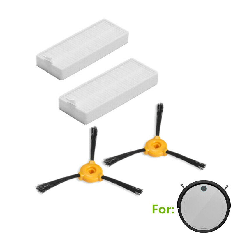 Juego de cepillos laterales de filtros para Conga Slim 890, accesorios para aspiradora, piezas de herramientas