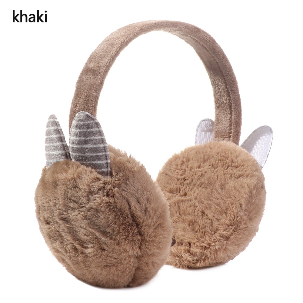 Winter Autumn Warm Faux Fur Earmuffs Cute Cat Ear Earflap Plush Earmuff for Girls Ladies Women Hairbands Ear Muffs