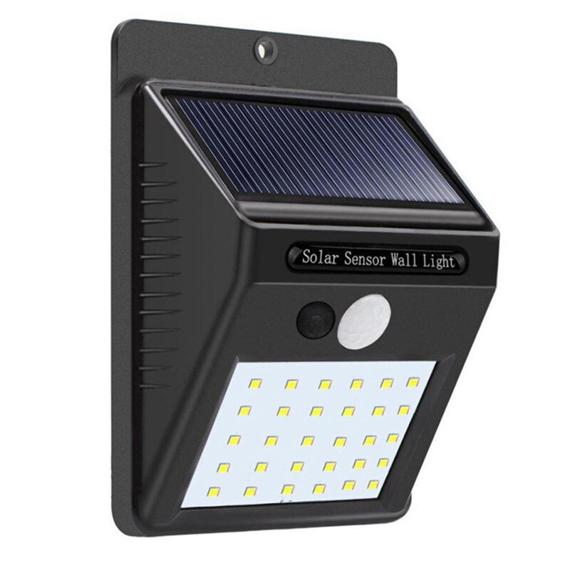 Solar Powered 30 LED PIR Motion Sensor Wall Light Waterproof Outdoor Paths Yard Garden Security Lamp Emergency Lantern Spotlight