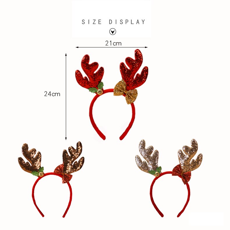 Kerst Hoofdbanden Xmas Haaraccessoires Hoofdbanden Fancy Reindeer Antlers Haarband Xmas Party Decor Hairhoop