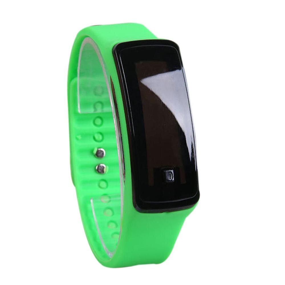 De deporte de de las mujeres relojes Color caramelo de goma de silicona de pantalla táctil Digital relojes resistente al agua reloj de pulsera BMF88