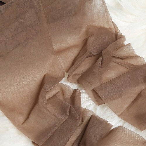 Collant 3D Ultra-fin T entrejambe taille basse-gao yao kuan sans apparence entièrement Transparent caché femmes Sexy chaussettes bout des pieds Transparent: Coffee